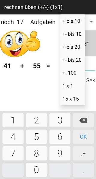 Run android online APK einfache Kopfrechenapp 1x1 1+1 from MyAndroid or emulate einfache Kopfrechenapp 1x1 1+1 using MyAndroid