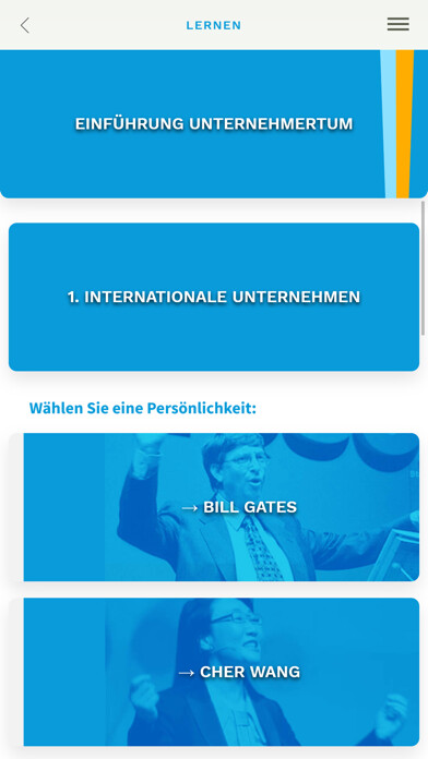Emulate iPhone app Ein Unternehmen grnden using MyAndroid