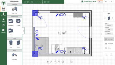 Emulate iPhone app Eisen-Fischer AufmaßApp using MyAndroid