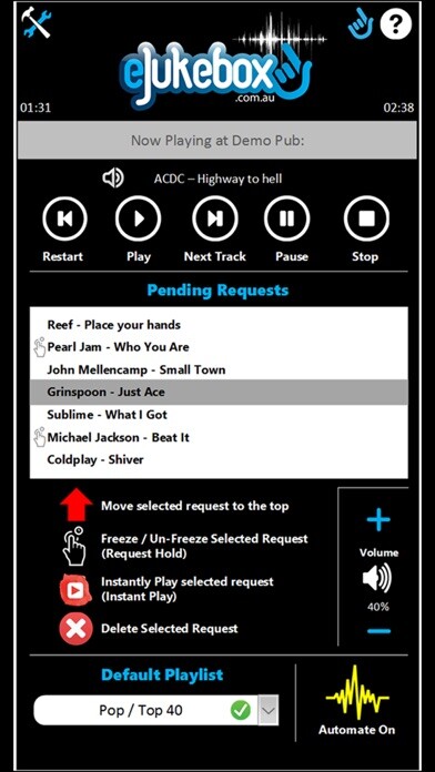 Emulate iPhone app eJukebox Controller App using MyAndroid Emulate iPhone app eJukebox Controller App using MyAndroid