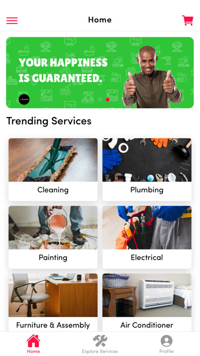 Emulate iPhone app EjumaHub - Handyman Service using MyAndroid Emulate iPhone app EjumaHub - Handyman Service using MyAndroid