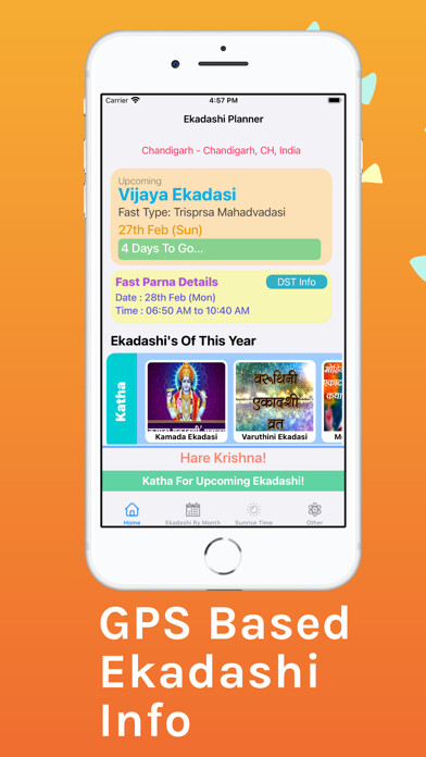 Emulate iPhone app Ekadashi Vrats For Vaishnava using MyAndroid Emulate iPhone app Ekadashi Vrats For Vaishnava using MyAndroid
