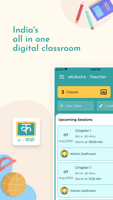 Emulate iPhone app eKaksha Your Virtual Classroom using MyAndroid