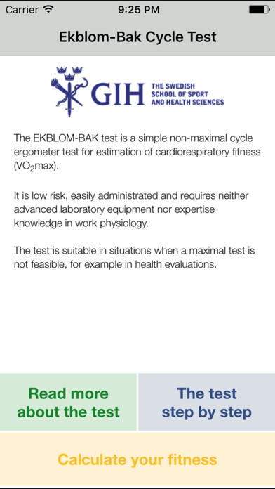 Emulate iPhone app Ekblom-Bak Cycle Test using MyAndroid Emulate iPhone app Ekblom-Bak Cycle Test using MyAndroid