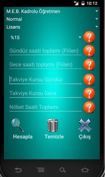 Run android online APK Ek Ders Hesaplama Robotu from MyAndroid or emulate Ek Ders Hesaplama Robotu using MyAndroid