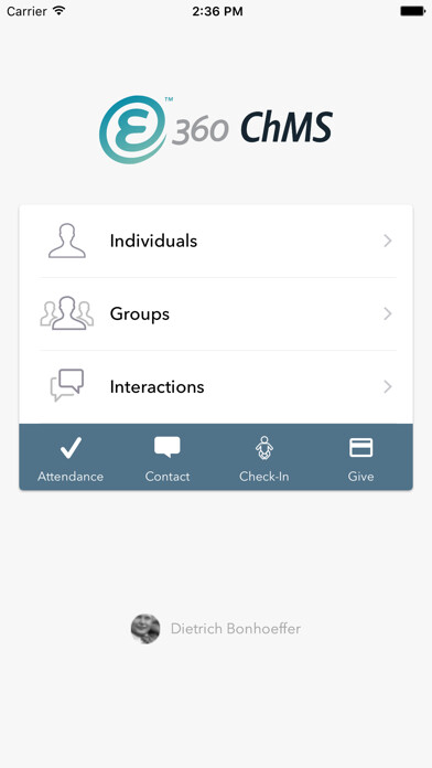 Emulate iPhone app Ekklesia e360 ChMS using MyAndroid Emulate iPhone app Ekklesia e360 ChMS using MyAndroid