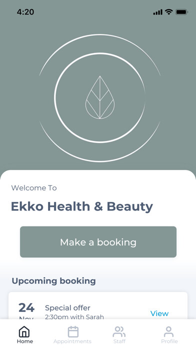 Emulate iPhone app Ekko Health & Beauty using MyAndroid Emulate iPhone app Ekko Health & Beauty using MyAndroid