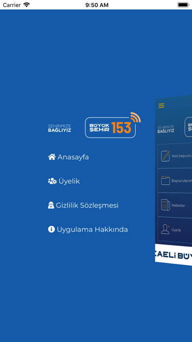 Emulate iPhone app Çek-İlet Kocaeli using MyAndroid