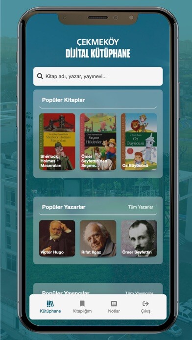 Emulate iPhone app Çekmeköy Dijital Kütüphane using MyAndroid