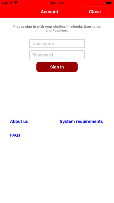 Emulate iPhone app eknjiga using MyAndroid