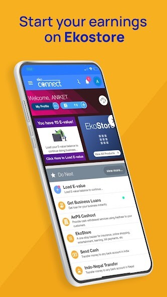 Run android online APK Eko Connect - Payments and ATM from MyAndroid or emulate Eko Connect - Payments and ATM using MyAndroid