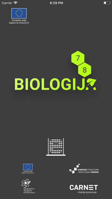 Emulate iPhone app e-Škole Biologija 7 & 8 using MyAndroid