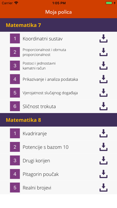 Emulate iPhone app e-Škole Matematika 7 & 8 using MyAndroid Emulate iPhone app e-Škole Matematika 7 & 8 using MyAndroid