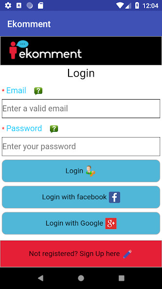 Run android online APK Ekomment from MyAndroid or emulate Ekomment using MyAndroid