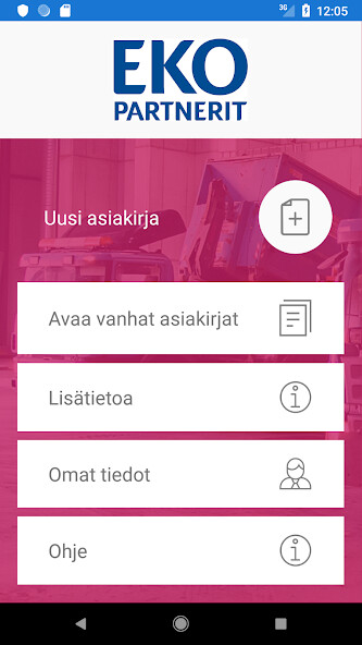 Run android online APK Ekopartnerit Siirtoasiakirja from MyAndroid or emulate Ekopartnerit Siirtoasiakirja using MyAndroid Run android online APK Ekopartnerit Siirtoasiakirja from MyAndroid or emulate Ekopartnerit Siirtoasiakirja using MyAndroid