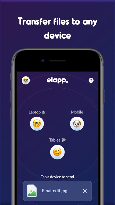 Emulate iPhone app Elapp Nearby Sharing using MyAndroid Emulate iPhone app Elapp Nearby Sharing using MyAndroid