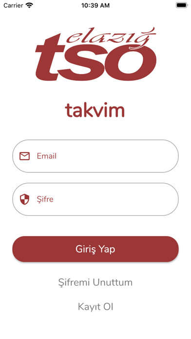 Emulate iPhone app Elazığ TSO Takvim using MyAndroid