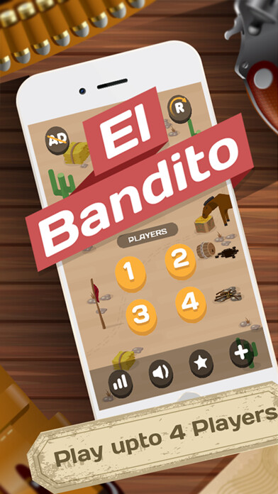 Emulate iPhone app El Bandito - Ready Steady Shoot - Addicting Cowboy Gunslinger One Touch Phone Game using MyAndroid