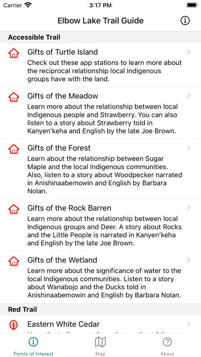 Emulate iPhone app Elbow Lake Trail Guide using MyAndroid Emulate iPhone app Elbow Lake Trail Guide using MyAndroid