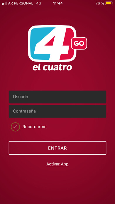 Emulate iPhone app El Cuatro Go using MyAndroid