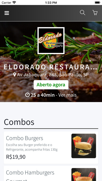 Emulate iPhone app Eldorado Restaurante & Burgers using MyAndroid Emulate iPhone app Eldorado Restaurante & Burgers using MyAndroid