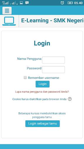 Emulate Android APK E-Learning SMK Negeri 9 Surakarta Emulate Android APK E-Learning SMK Negeri 9 Surakarta