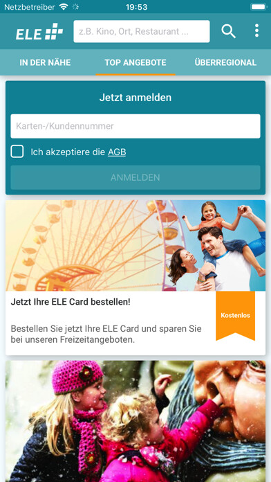 Emulate iPhone app ELE Card mobil using MyAndroid