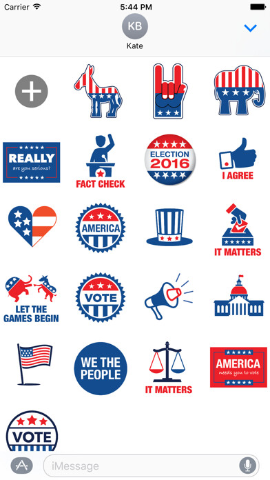 Emulate iPhone app Election 2016 - MYOSE: Make Your Own Sticker Emoji using MyAndroid Emulate iPhone app Election 2016 - MYOSE: Make Your Own Sticker Emoji using MyAndroid
