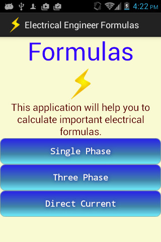 Run android online APK Electrical Engineer Formulas from MyAndroid or emulate Electrical Engineer Formulas using MyAndroid Run android online APK Electrical Engineer Formulas from MyAndroid or emulate Electrical Engineer Formulas using MyAndroid