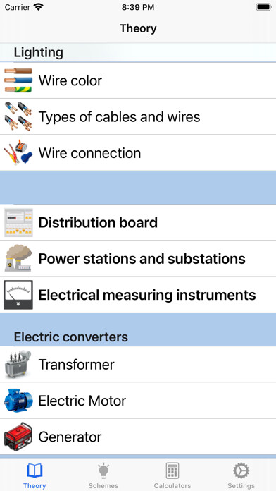 Emulate iPhone app Electrical Engineering: Manual using MyAndroid