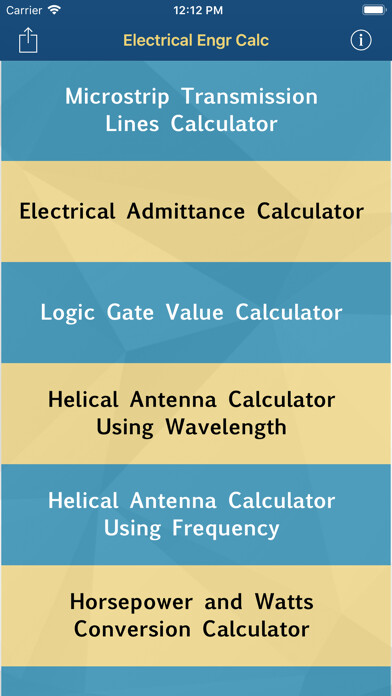Emulate iPhone app Electrical Engr Calc using MyAndroid Emulate iPhone app Electrical Engr Calc using MyAndroid