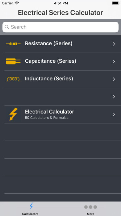 Emulate iPhone app Electrical Series Calculator using MyAndroid Emulate iPhone app Electrical Series Calculator using MyAndroid