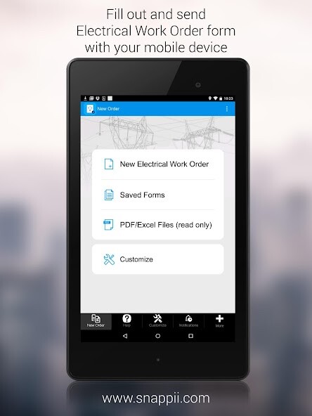 Emulate iPhone app Electrical Work Order using MyAndroid Emulate iPhone app Electrical Work Order using MyAndroid