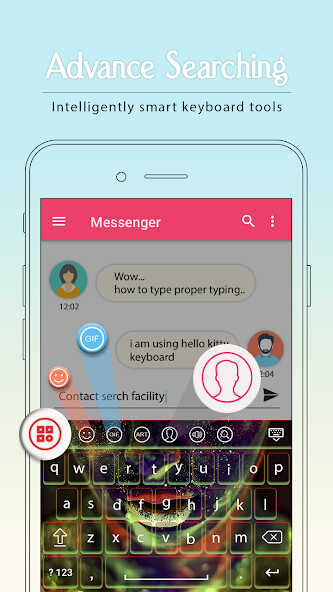 Emulate Android APK Electric Color Keyboard