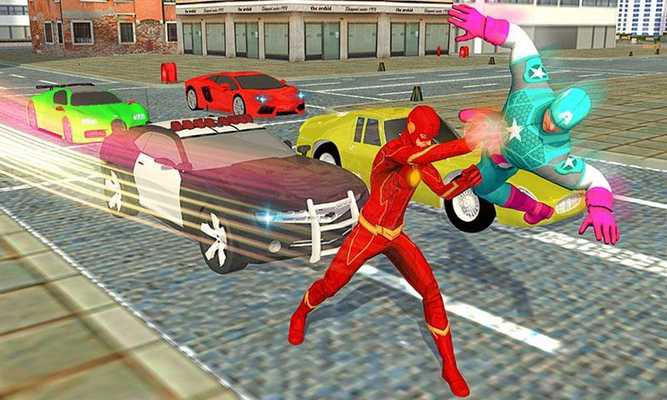 Emulate Android APK Electric Flash Hero:flash speed Hero-Flash Game 3D