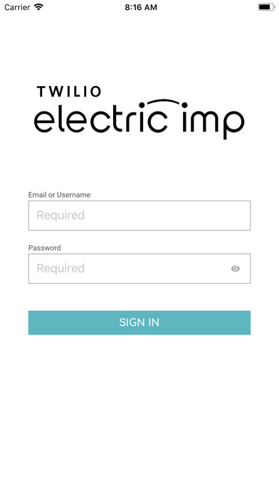 Emulate iPhone app electric imp using MyAndroid