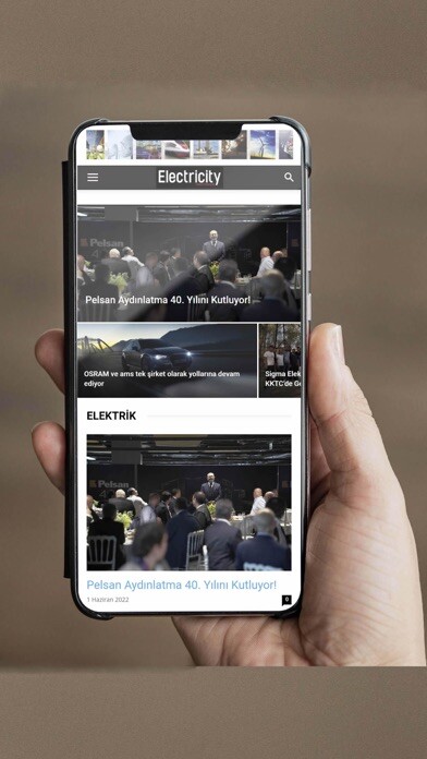 Emulate iPhone app Electricity Turkey Magazine using MyAndroid