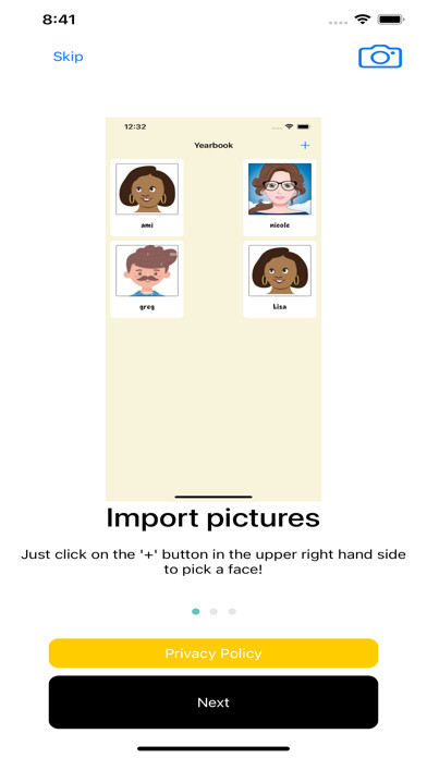 Emulate iPhone app Electric Yearbook: Name Memory using MyAndroid