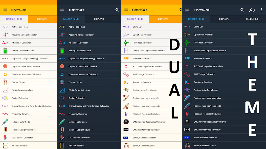 Run android online APK ElectroCalc - DIY Electronics from MyAndroid or emulate ElectroCalc - DIY Electronics using MyAndroid