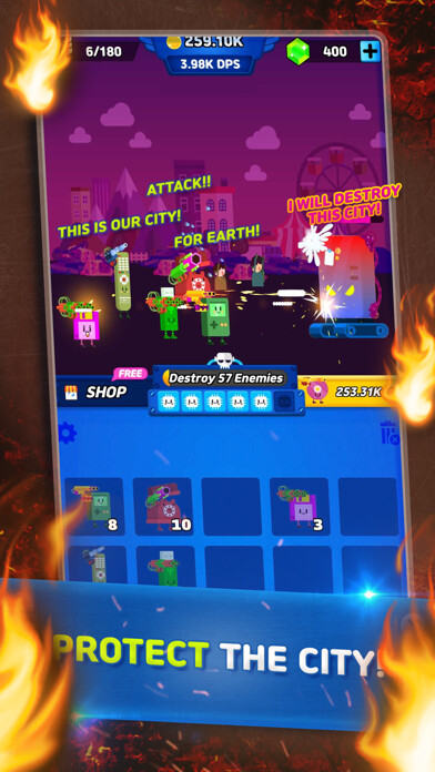 Emulate iPhone app Electro City : Idle & Merge using MyAndroid
