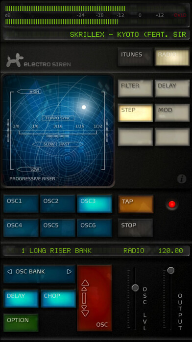 Emulate iPhone app Electro Siren using MyAndroid