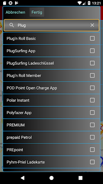 Run android online APK Electro Station Finder EUR + from MyAndroid or emulate Electro Station Finder EUR + using MyAndroid