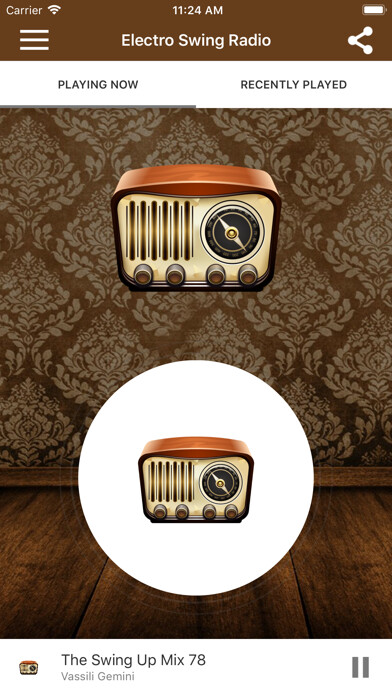 Emulate iPhone app Electro Swing Revolution Radio using MyAndroid Emulate iPhone app Electro Swing Revolution Radio using MyAndroid