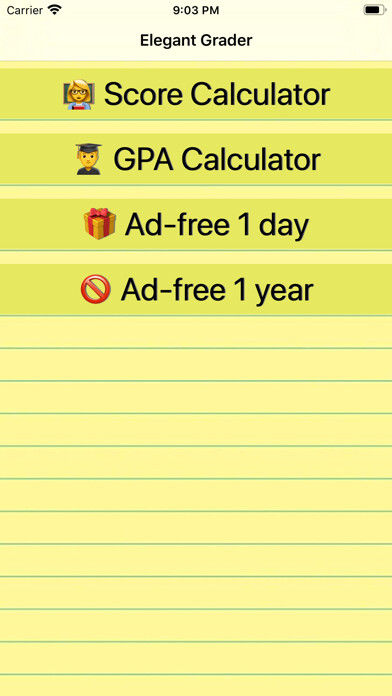 Emulate iPhone app Elegant Grader using MyAndroid