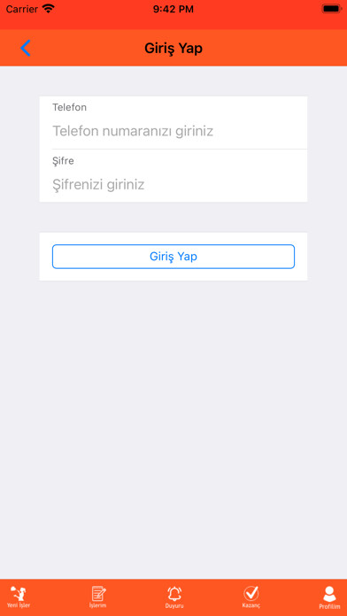 Emulate iPhone app Eleman Yönlendir Hizmet Veren using MyAndroid Emulate iPhone app Eleman Yönlendir Hizmet Veren using MyAndroid