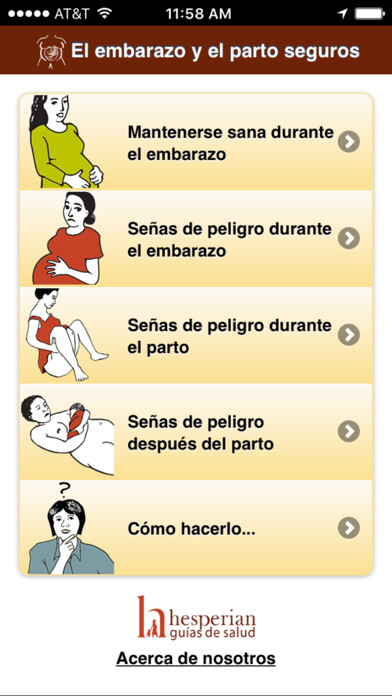 Emulate iPhone app El embarazo y el parto seguros using MyAndroid Emulate iPhone app El embarazo y el parto seguros using MyAndroid