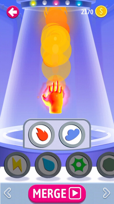 Emulate iPhone app Elemental Gloves - Magic Power using MyAndroid
