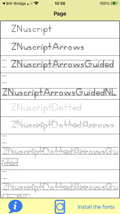 Emulate iPhone app Elementary Letters + Fonts using MyAndroid Emulate iPhone app Elementary Letters + Fonts using MyAndroid