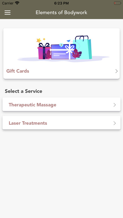 Emulate iPhone app Elements of Bodywork - Massage using MyAndroid Emulate iPhone app Elements of Bodywork - Massage using MyAndroid