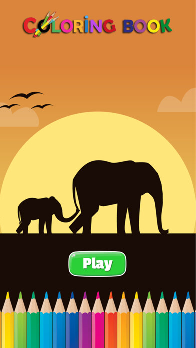 Emulate iPhone app elephant coloring book for kids : learn to paint elephants and mammoth using MyAndroid Emulate iPhone app elephant coloring book for kids : learn to paint elephants and mammoth using MyAndroid